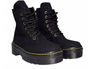 Bota Plataforma Negro Carnaza
