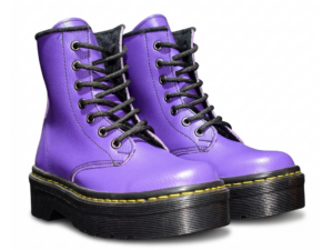 Bota Plataforma Berenjena