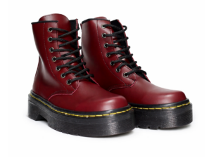 Bota Plataforma Vino Tinto