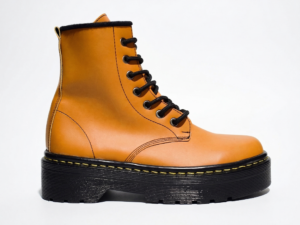 Bota Plataforma Blanco Mate